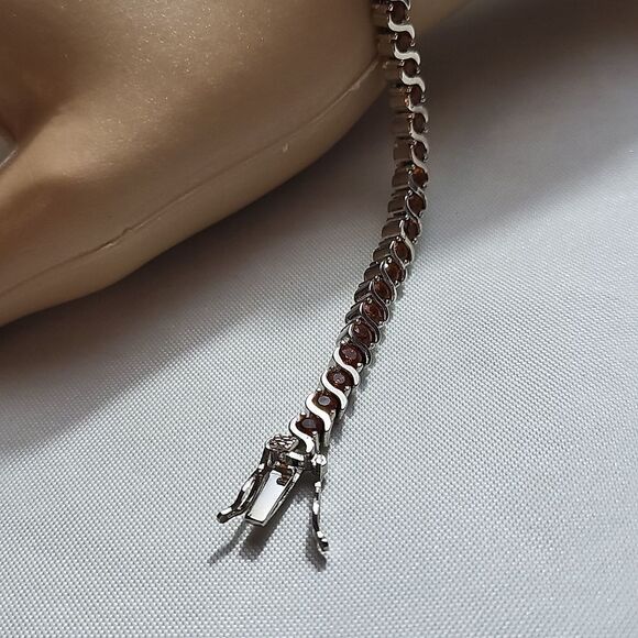 GLAMOURESQ, NEW, 5.25CT CITRINE, 14K GOLD-FILLED BRACELET BG904TZ - Picture 3 of 9